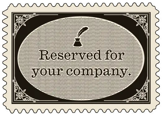 Reserved for your company